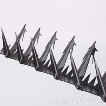 Beveiliging Gegalvaniseerd staaldraad Cross Razor Wall Spike